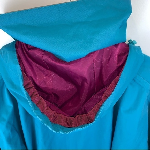 Airblaster Teal Plum Ski Snowboard High Collar Parka Jacket Women's sz  L - Picture 6 of 11